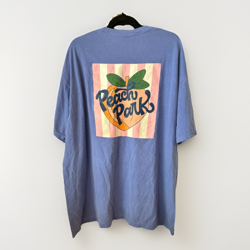 🇺🇸 Peach Park Clanton Alabama Graphic Tee – Retro Peach Design Size 2XL
